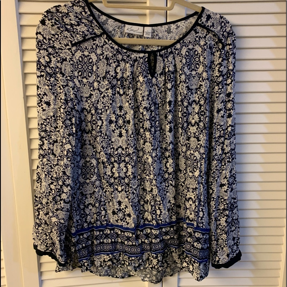 Kim Rodgers blue and white large